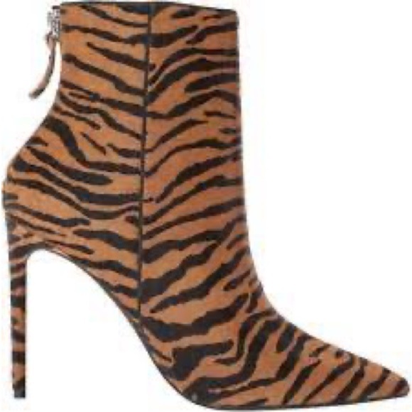 STEVE Madden Women's Via Stiletto Tiger Booties Various Sizes - Picture 2 of 14